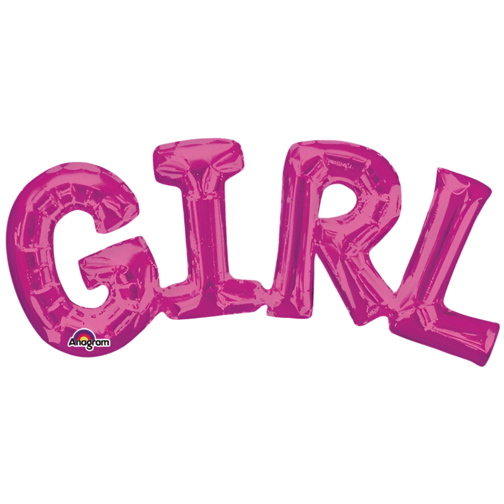 Anagram 22" Girl Phrase Pink Balloon